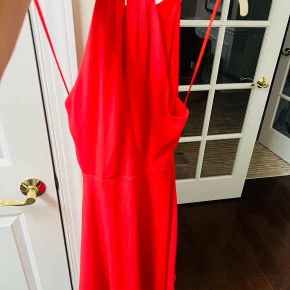 Express Red Halter Strapless Sundress - Picture 5 of 8